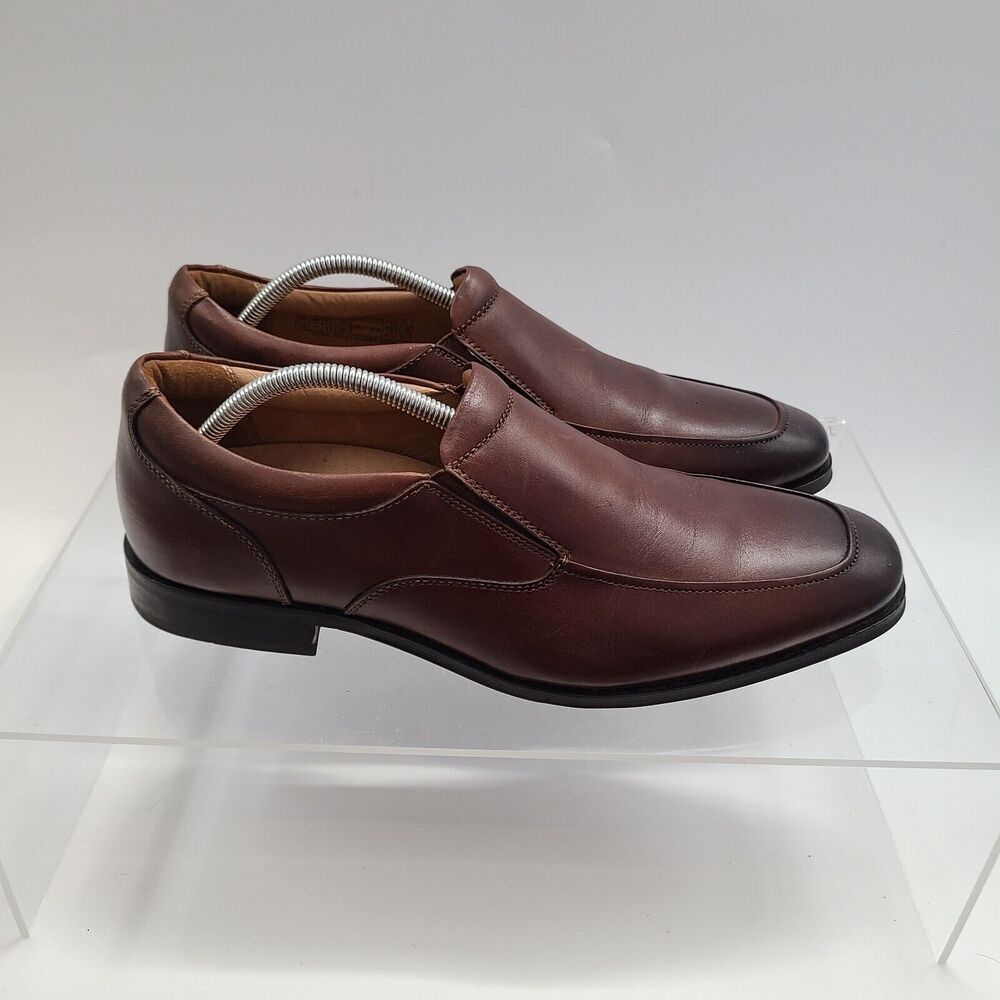 Vionic Sullivan Men's Orthopedic Footwear Brown Leather Shoes Loafers US Size 12